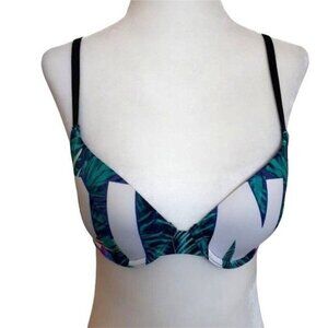 PINK Victoria's Secret Wear Everywhere Push-Up Bra Tropical Print 32C